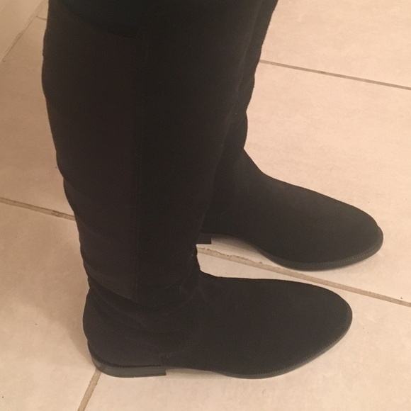 Black Suede Boots - Picture 2 of 6
